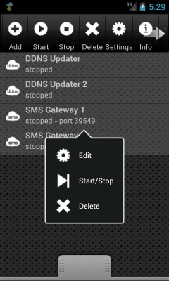 Screenshot of the application SMS Gateway Ultimate - #1