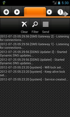 Screenshot of the application SMS Gateway Ultimate - #7