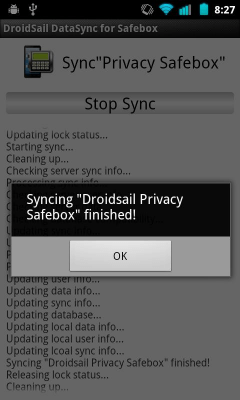 Screenshot of the application DS DataSync - #3