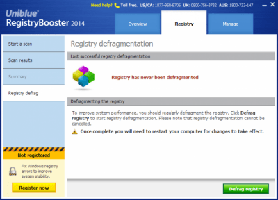 Screenshot of the application Registry Booster 2014 - #3
