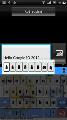 Screenshot of the application Google IO 2012 ASK Theme - #2