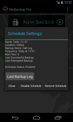 Screenshot of the application My Backup Root - #9