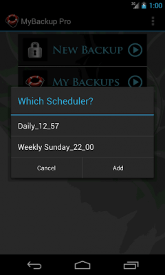 Screenshot of the application My Backup Root - #10