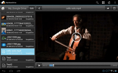 Screenshot of the application RainbowDrive - #8