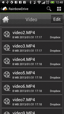 Screenshot of the application RainbowDrive - #11