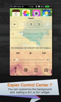 Screenshot of the application Espier Control Center 7 - #5