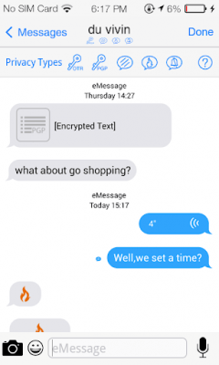 Screenshot of the application Espier PrivChat - #8