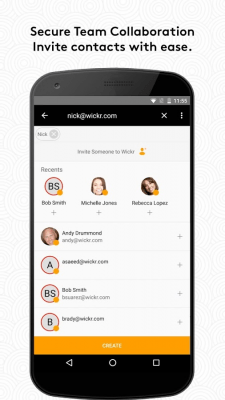 Screenshot of the application Wickr Me – Private Messenger - #3
