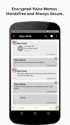 Screenshot of the application Wickr Me – Private Messenger - #4