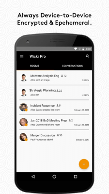 Screenshot of the application Wickr Me – Private Messenger - #5