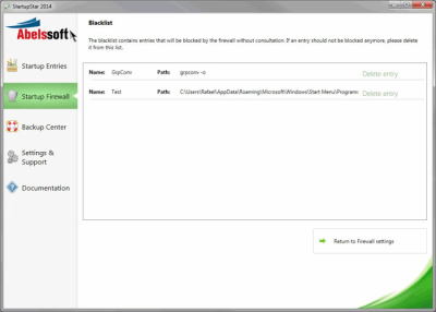 Screenshot of the application StartupStar - #3