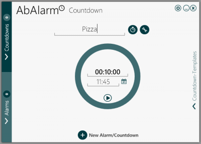 Screenshot of the application ABALARM - #1