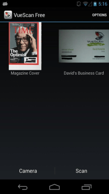 Screenshot of the application VueScan Mobile Free for Android - #1