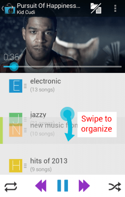Screenshot of the application Music Folder Player (original) - #4