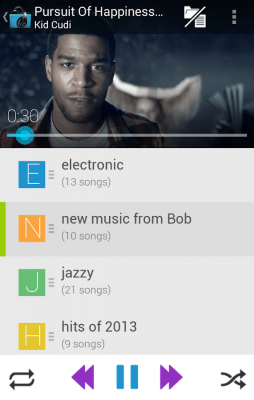 Screenshot of the application Music Folder Player (original) - #6