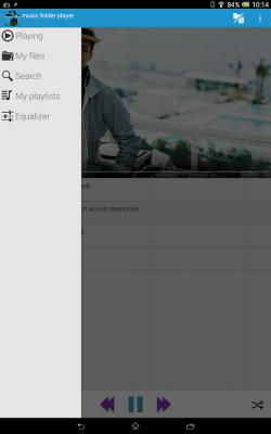 Screenshot of the application Music Folder Player (original) - #7