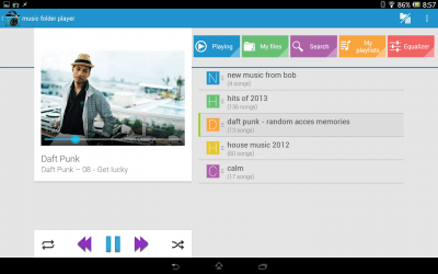 Screenshot of the application Music Folder Player (original) - #8