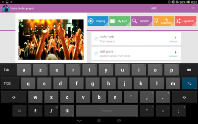 Screenshot of the application Music Folder Player (original) - #11