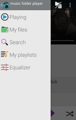 Screenshot of the application Music Folder Player (original) - #13