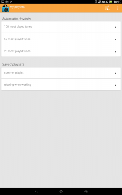 Screenshot of the application Music Folder Player (original) - #14