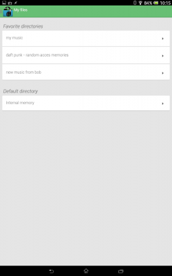 Screenshot of the application Music Folder Player (original) - #15