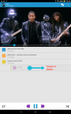 Screenshot of the application Music Folder Player (original) - #16
