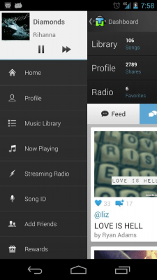 Screenshot of the application Motorola Music Player - #3