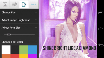 Screenshot of the application Motorola Music Player - #5