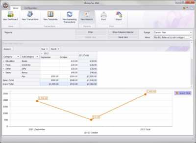 Screenshot of the application MoneyFox - #3