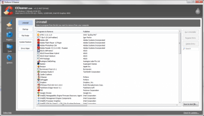 Screenshot of the application CCleaner Portable - #3