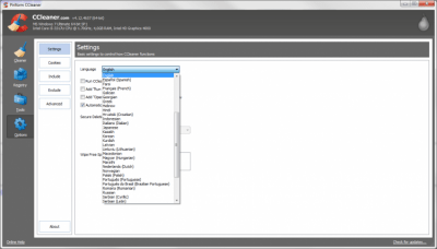 Screenshot of the application CCleaner Portable - #4