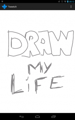 Screenshot of the application Tweetch: Draw your life - #1