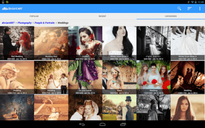 Screenshot of the application DeviantART Gallery - #6