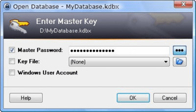 Screenshot of the application KeePass Classic Edition Portable - #2