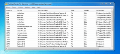 Screenshot of the application File Governor Portable - #1