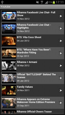 Screenshot of the application Rihanna Unofficial! - #3