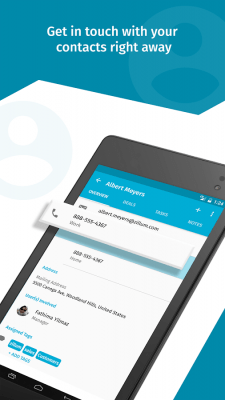 Screenshot of the application Zoho ContactManager - #3