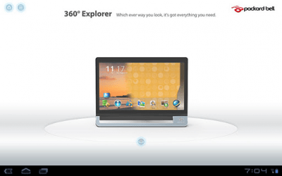 Screenshot of the application Packard Bell oneTwo - #5