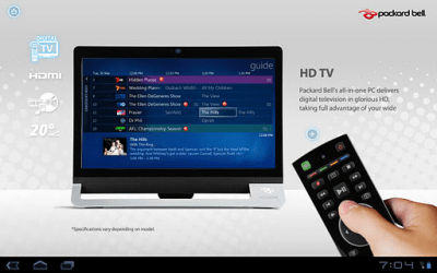 Screenshot of the application Packard Bell oneTwo - #6
