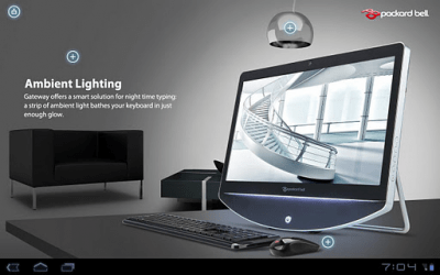 Screenshot of the application Packard Bell oneTwo - #7