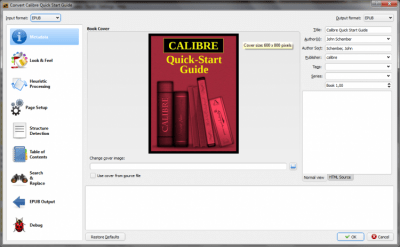 Screenshot of the application calibre Portable - #1