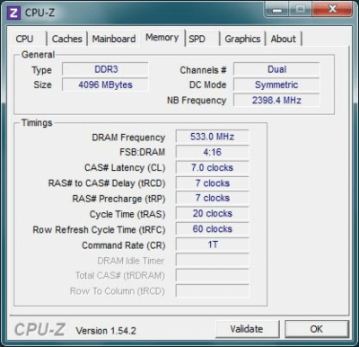 Screenshot of the application CPU-Z Portable - #2