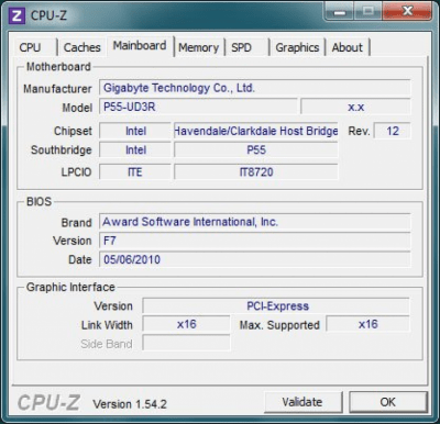 Screenshot of the application CPU-Z Portable - #3