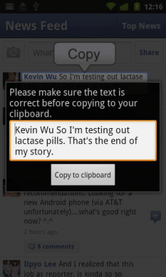 Screenshot of the application Copy Paste It Trial - #3