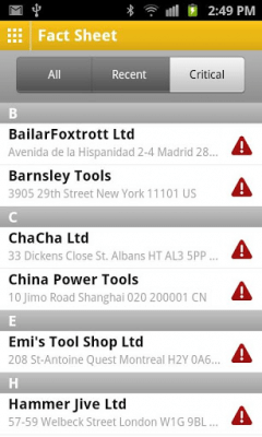 Screenshot of the application SAP Financial Fact Sheet - #6
