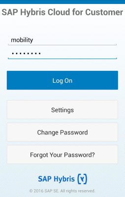 Screenshot of the application SAP Hybris Cloud for Customer - #4