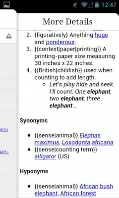 Screenshot of the application Multiple Dictionary - OwlDic - #6