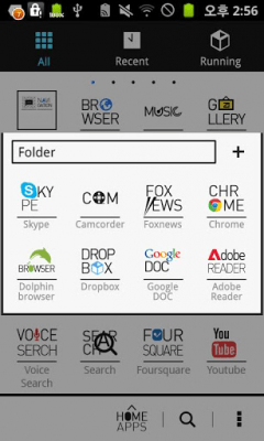 Screenshot of the application Typo White GOLauncher EX Theme - #2