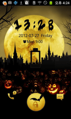 Screenshot of the application Halloween Moon Night GO Locker - #2