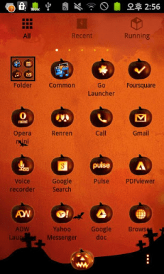 Screenshot of the application Halloween Pumpkin GO Locker - #4